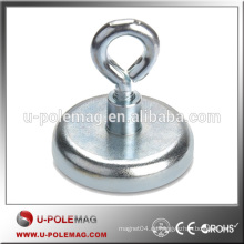 NdFeB POT Magnet D25x7mm mit M4 Haken